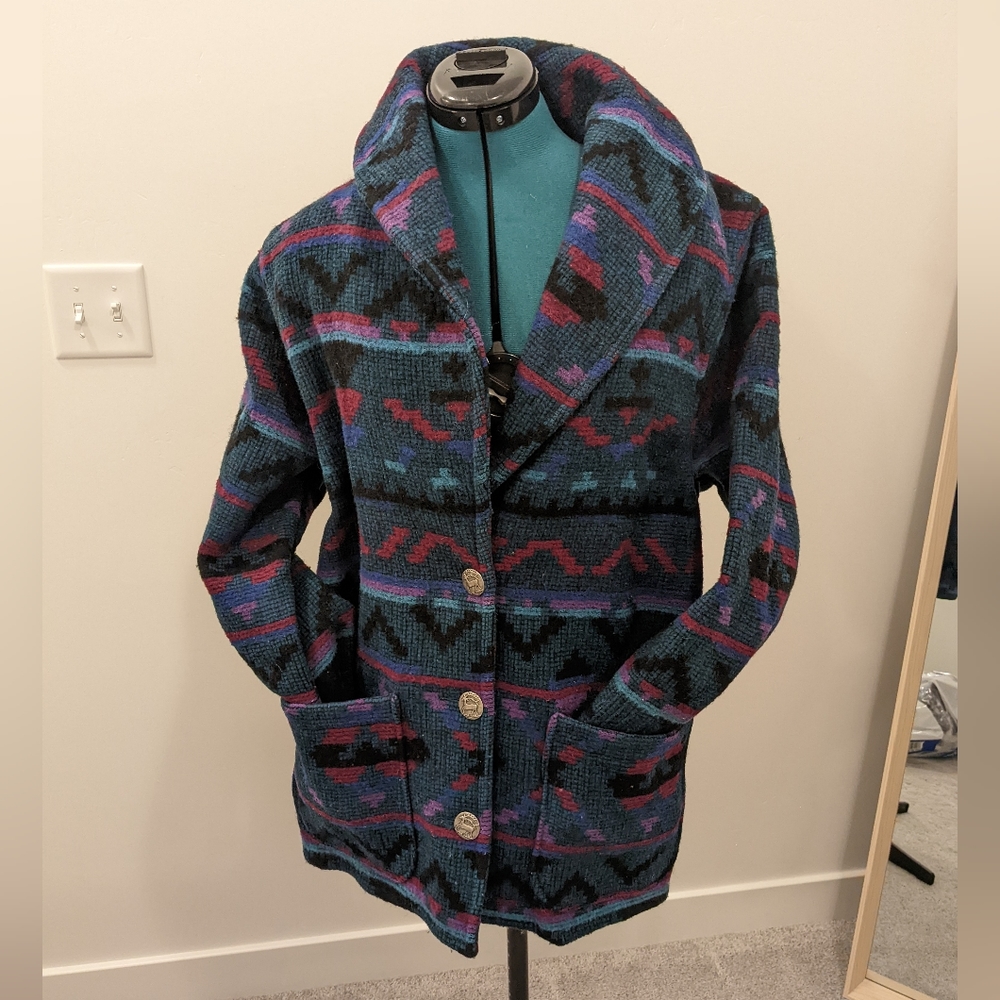 Woolrich Woman Wool Aztec Coat